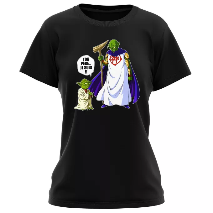 T-shirts Femmes Parodie Star Wars Ton père... Je suis !! - Yoda, Dieu