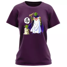 T-shirt Femme Yoda « Ton père... Je suis !! » – Parodie Star Wars