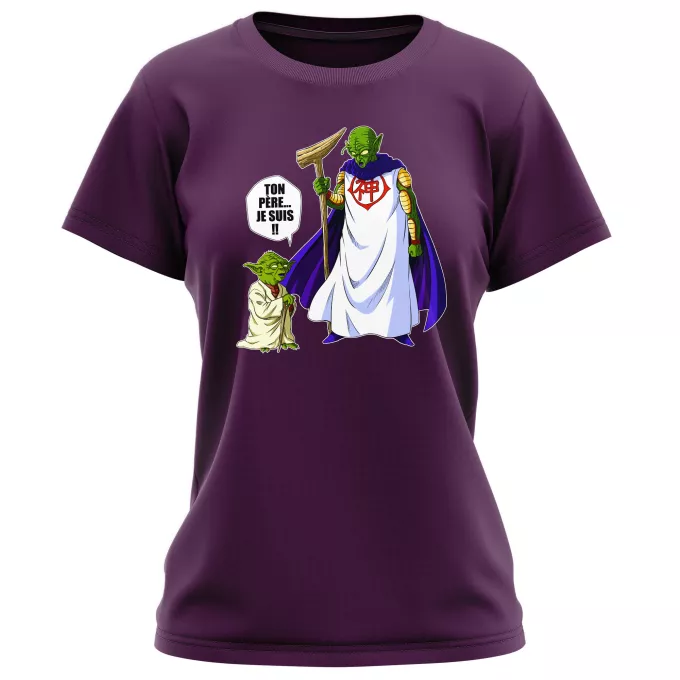 T-shirts Femmes Parodie Star Wars Ton père... Je suis !! - Yoda, Dieu