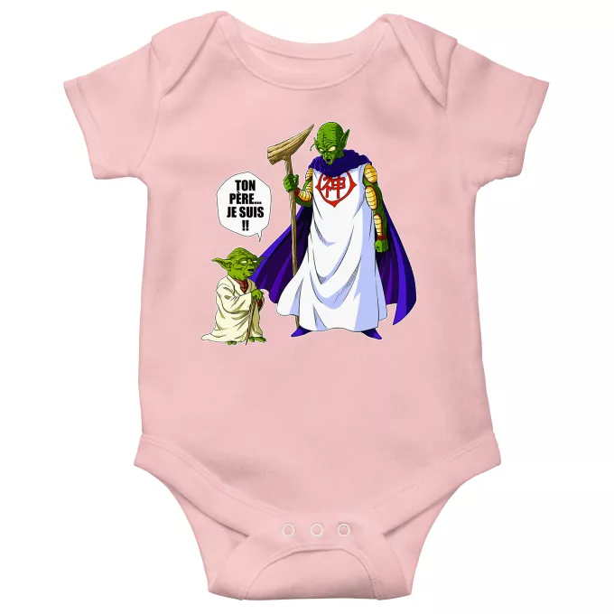 Body bébé manches courtes (Filles) Parodie Star Wars Ton père... Je suis !! - Yoda, Dieu