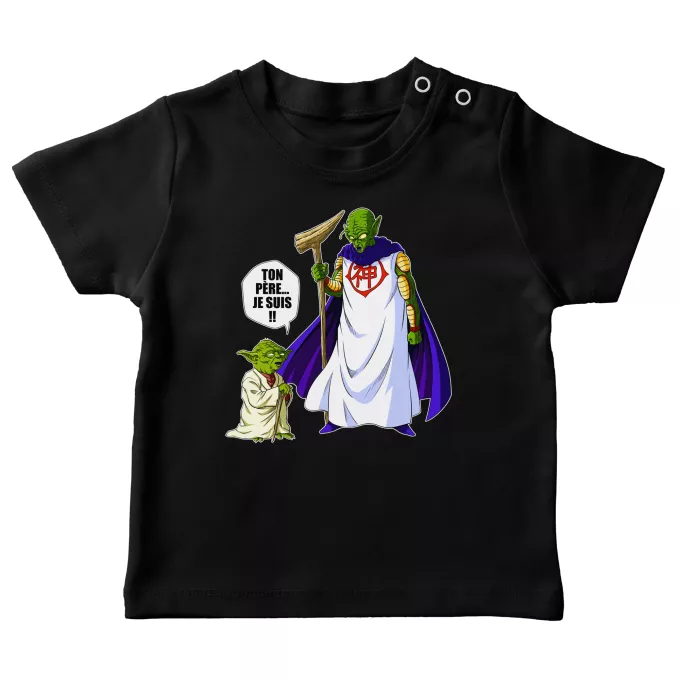 T-shirts bébé Parodie Star Wars Ton père... Je suis !! - Yoda, Dieu
