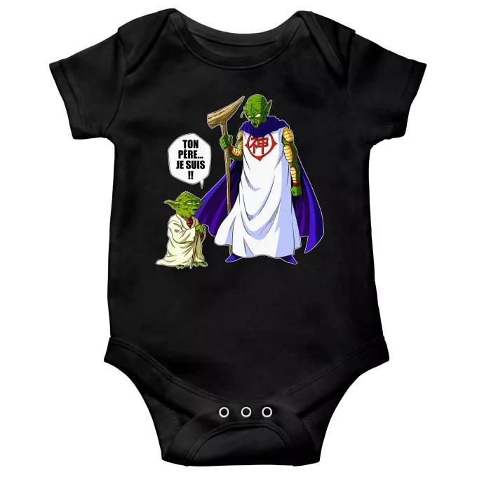 Body bébé manches courtes Parodie Star Wars Ton père... Je suis !! - Yoda, Dieu