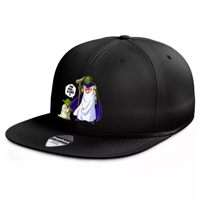 Casquette Rap Snapback Parodie Star Wars Ton père... Je suis !! - Yoda, Dieu