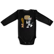 Body bebè a maniche lunghe Itchy “Itchy e Scratchy e Tom e Jerry” – Parodia dei I Simpsons