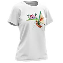 Camiseta Mujer Link Wind Walker “Link Wind Walker y la Kame House” – Parodia de Zelda