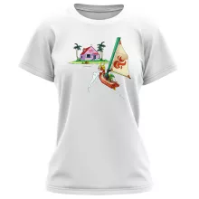 Camiseta Mujer Link Wind Walker “Link Wind Walker y la Kame House” – Parodia de Zelda