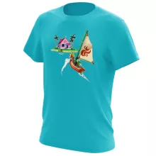 Camiseta Link Wind Walker “Link Wind Walker y la Kame House” – Parodia de Zelda
