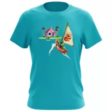 Camiseta Link Wind Walker “Link Wind Walker y la Kame House” – Parodia de Zelda