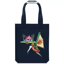 Saco (Tote Bag) de algodão orgânico Paródias de videojogos