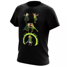 Camiseta Link “Link, Legolas y Peter Pan” – Parodia de Zelda
