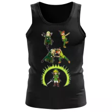 Camisola de alças homens Link “Link e Legolas” – Zelda de parodia