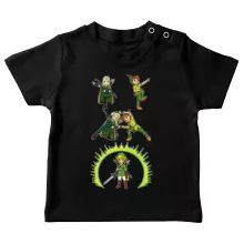 T-shirts para bebés Link “Link e Legolas” – Zelda de parodia