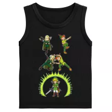 Camisola de alças crianças rapaz Link “Link e Legolas” – Zelda de parodia