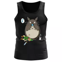 Camiseta de tirantes Totoro “Totoro y Link” – Parodia de Zelda