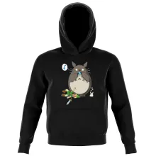 Totoro Kinder Kapuzenpullover “Totoro und Link” – Parodie auf Zelda