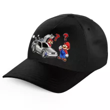 Mario Kinder Kappe “Mario und der Delorean” – Parodie auf Super Mario