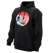 Sweat à capuche La Grande Vague « Pirates en mer du Japon... » – Parodie One Piece