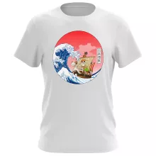 Going Merry X Die T-Shirt “Going Merry X Die große Welle vor Kanagawa” – Parodie auf One Piece