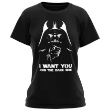 T-shirt Femme Dark Vador « I want You !! » – Parodie Star Wars
