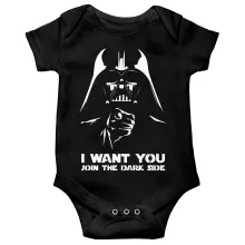 Body bébé Dark Vador « I want You !! » – Parodie Star Wars