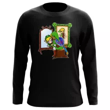 T-Shirts de manga comprida Link “Norman Rockwell style” – Zelda de parodia