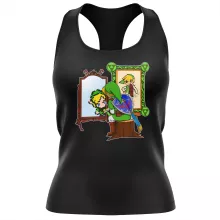 Camisola de alças Mulher Link “Norman Rockwell style” – Zelda de parodia