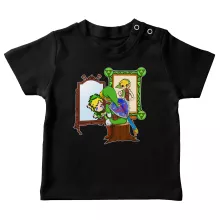 Link Baby T-shirt “Norman Rockwell style” – Parodie auf Zelda