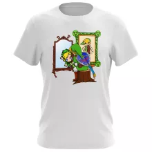 T-shirt Link “Norman Rockwell style” – Zelda de parodia