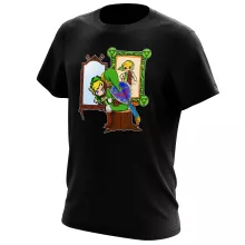 T-shirt Link “Norman Rockwell style” – Zelda de parodia