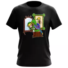 T-shirt Link “Norman Rockwell style” – Zelda de parodia