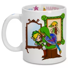 Caneca Link “Norman Rockwell style” – Zelda de parodia
