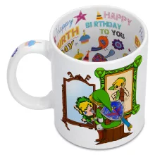 Caneca Link “Norman Rockwell style” – Zelda de parodia