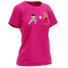 Ryu Women T-shirt “Ryu Vs Ken and Son Goku Vs Vegeta” – Dragon Ball Z parody