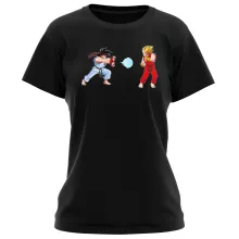 T-shirt Femme Ryu « Kamehamehadoken !!! » – Parodie Dragon Ball Z
