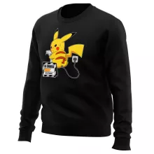 Pull Pikachu « En Charge... Ne pas déranger ! » – Parodie Pokémon