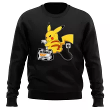 Pull Pikachu « En Charge... Ne pas déranger ! » – Parodie Pokémon