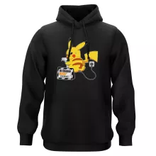 Sweat à capuche Pikachu « En Charge... Ne pas déranger ! » – Parodie Pokémon