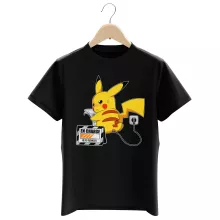T-shirt Enfant Pikachu « En Charge... Ne pas déranger ! » – Parodie Pokémon