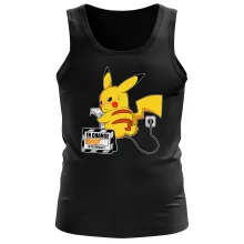 Débardeur Pikachu « En Charge... Ne pas déranger ! » – Parodie Pokémon