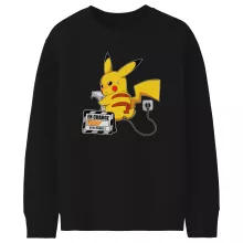 Pull Enfant Pikachu « En Charge... Ne pas déranger ! » – Parodie Pokémon