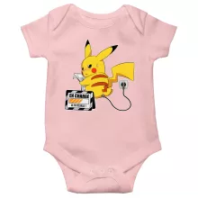 Body bébé (Filles) Pikachu « En Charge... Ne pas déranger ! » – Parodie Pokémon