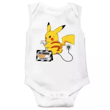 Body bébé Pikachu « En Charge... Ne pas déranger ! » – Parodie Pokémon