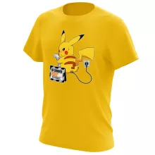 T-shirt Pikachu « En Charge... Ne pas déranger ! » – Parodie Pokémon