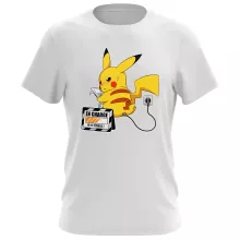 T-shirt Pikachu « En Charge... Ne pas déranger ! » – Parodie Pokémon