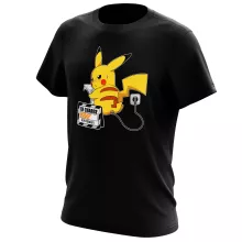 T-shirt Pikachu « En Charge... Ne pas déranger ! » – Parodie Pokémon