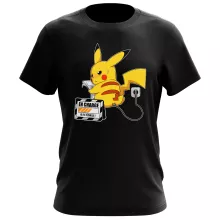T-shirt Pikachu « En Charge... Ne pas déranger ! » – Parodie Pokémon