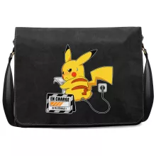 Sac à bandoulière Pikachu « En Charge... Ne pas déranger ! » – Parodie Pokémon