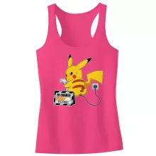 Débardeur Enfant Fille Pikachu « En Charge... Ne pas déranger ! » – Parodie Pokémon