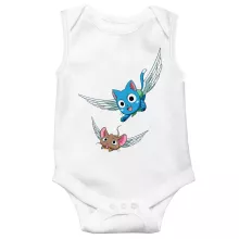 Happy ärmelloser Baby Strampler – Parodie auf Fairy Tail