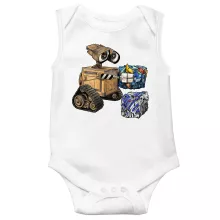 Wall-E Sleeveless Baby Bodysuit “Wall-E, Grendizer and R2-D2” – Star Wars parody